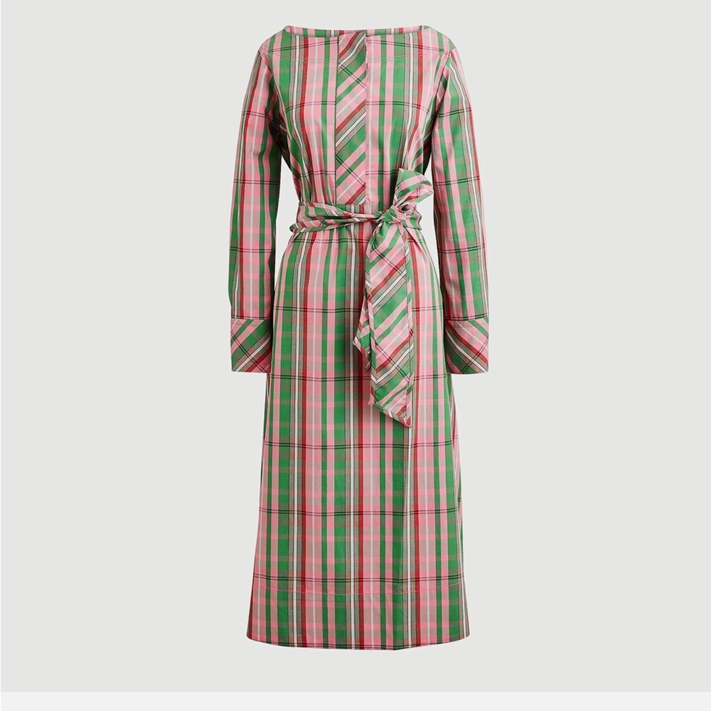 EUC J Crew Stretch cotton poplin shirtdress with removable belt Item